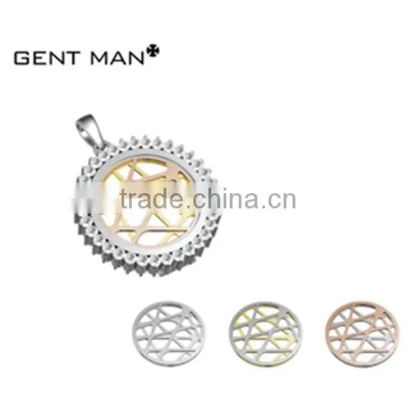 gold pendant designs women popular flower pattern simple stainless steel pendant