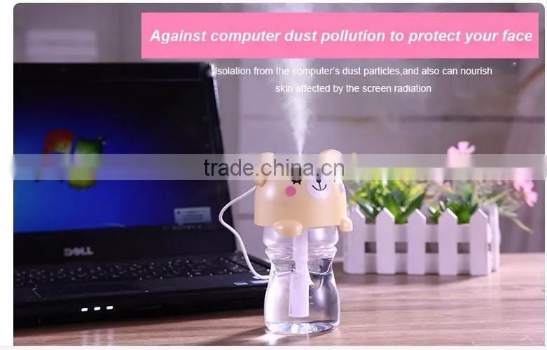 DC5V USB Office Ultrasonic Mini Portable cartoon shaped humidifier