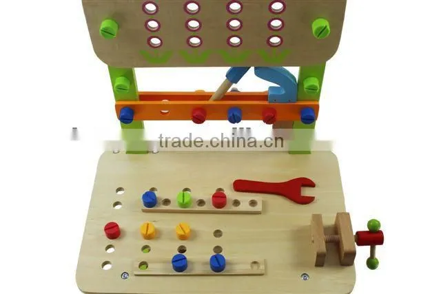 2013 New design , hot selling wooden work bench &educational for children toys