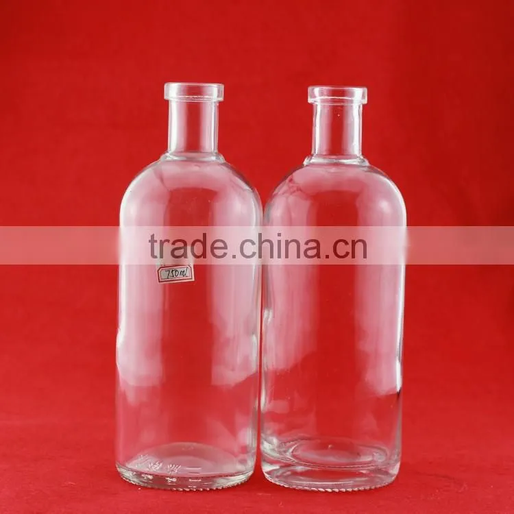High quality perfume bottle woman shape white bottle frosted vodka bottle