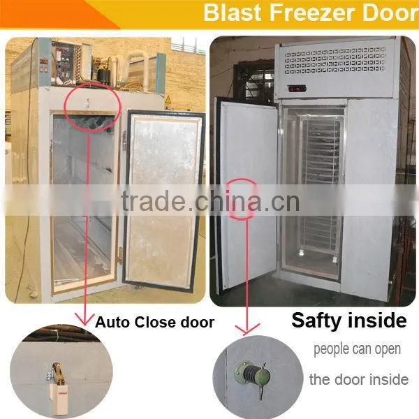 blast freezer to freezer French fries in 2 hours