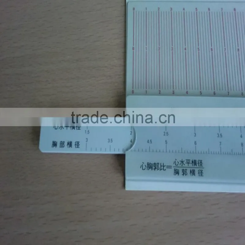 Medical cardiothoracic ratio scale for calculating cardio-thoracic rate made in Japan