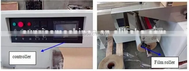 2 Biscuit flow wrap packaging machine, horizontal flow wrap machine