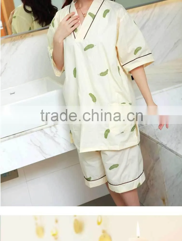 Luxury New Design Bathrobe Thin Robe Sets Gowns Printed Spa Beauty Salon Robe