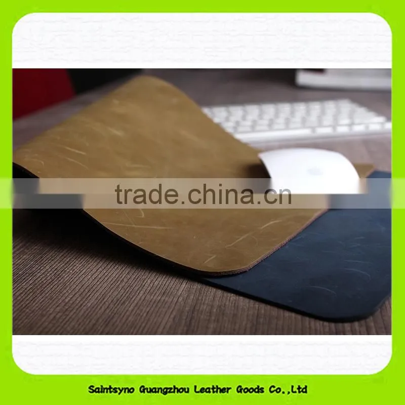 15010 Top Quality Single Mouse Mat in Leather OEM Leather Mouse Pad