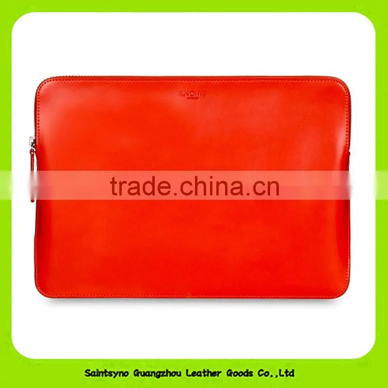 15055 Factory wholesale leather cover case tablet holder with zipper