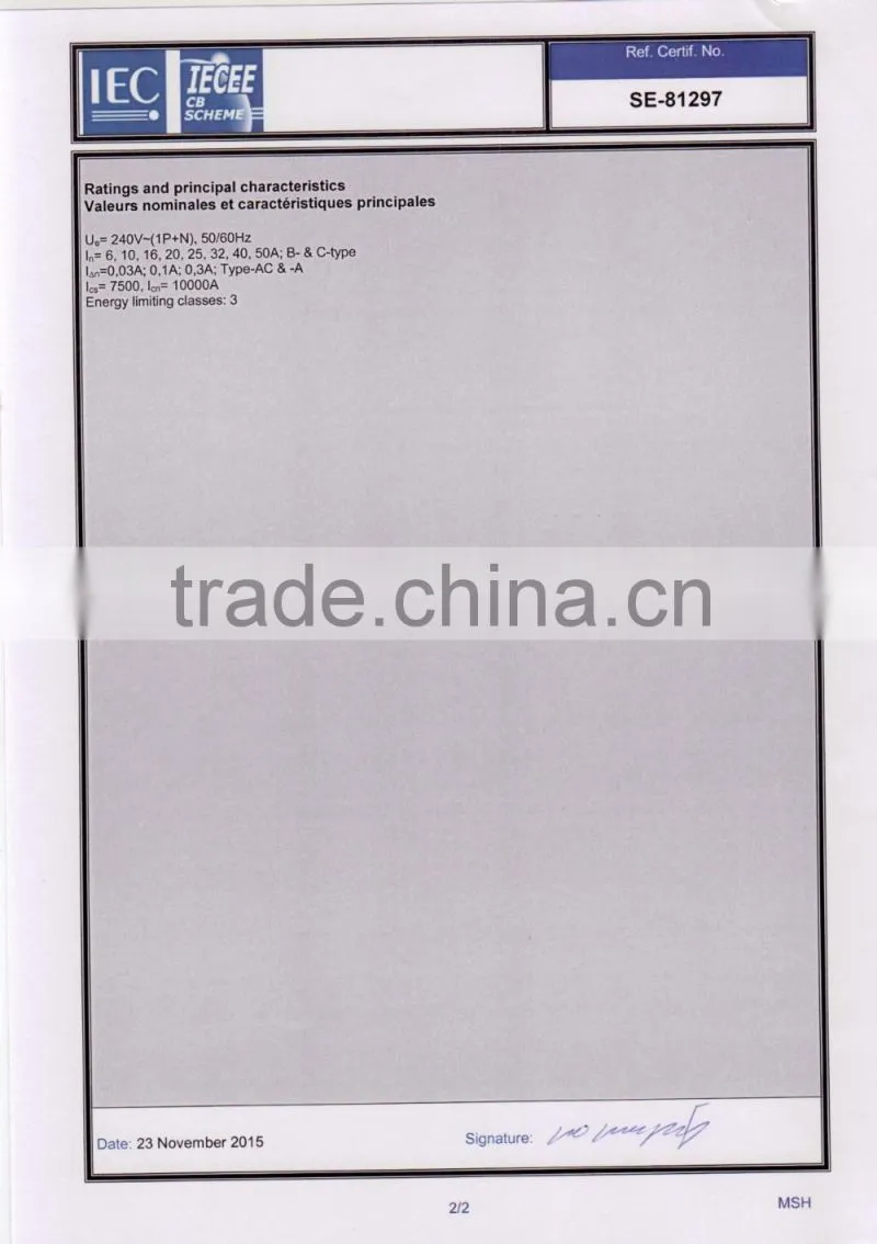 quality assurance rcbo factory price overload protector