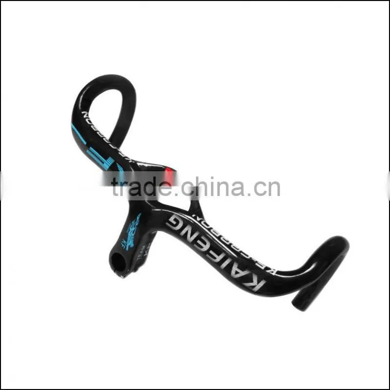2016 mountain bikes carbon handlebar mtb road bike accessories bicycle parts grips with stem Kaifeng brands BH2210