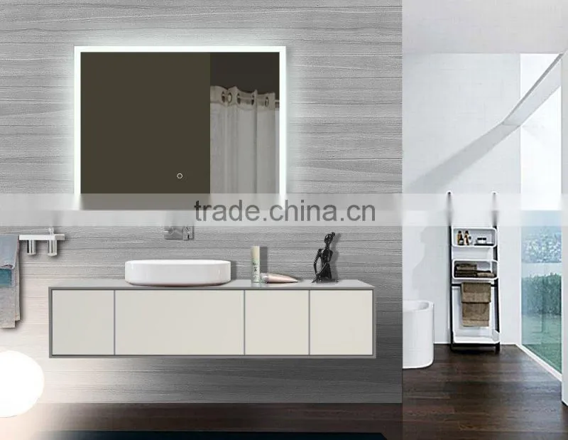 Essential bathroom vanity backlit mirror with led lighted ,light mirror frameless