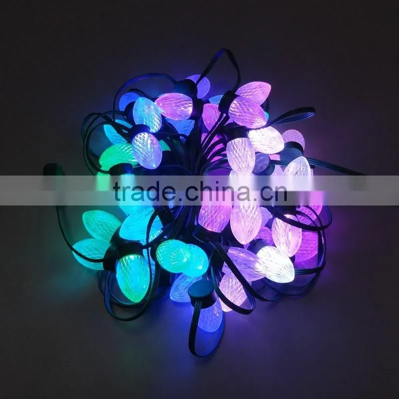 rgb full color c9 led christmas string lights