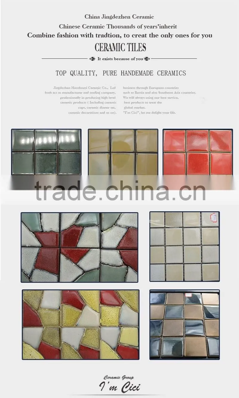 Lowest price hand made ceramic mosaic CC-Z011