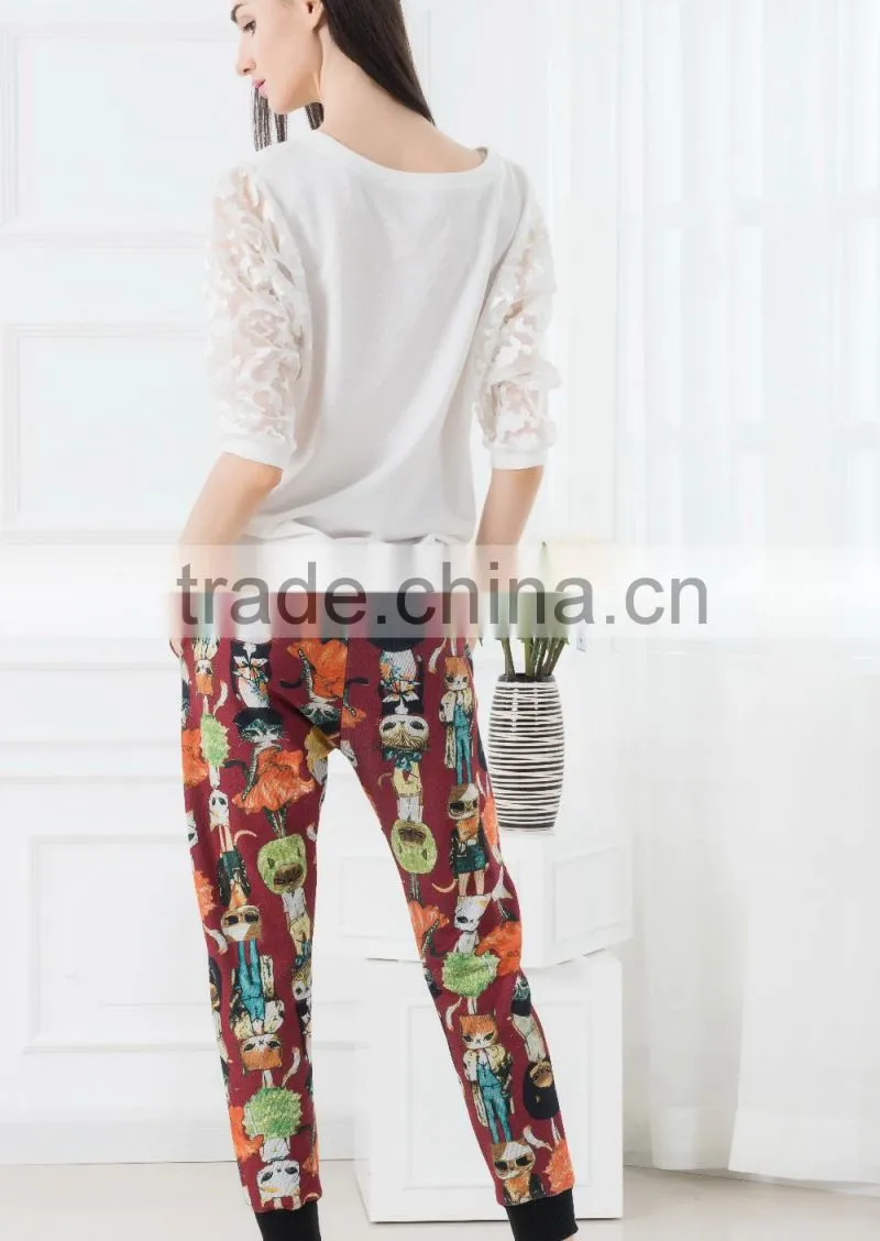 NEW ARRIVAL summer tops and blouses 2016 white lace sleeve shirt for woman chiffon fabric OEM tops cheap price