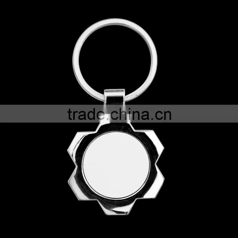 Sublimation metal key ring,heat press tranfer keyring,rectangle shape