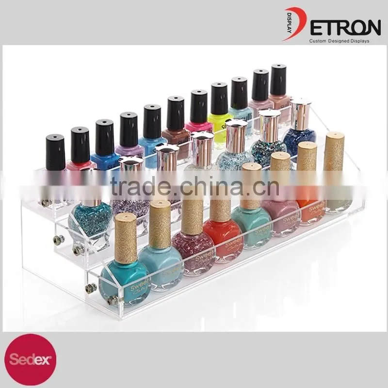 Acrylic nail polish display shelf,nail polish sale stand