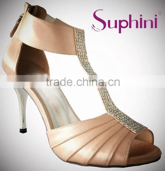 Suphini Pink wholesale bridal shoes, Latin Shoes Design