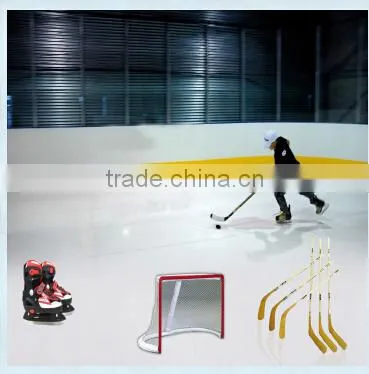 PE board ice rink barrier for sports arena system