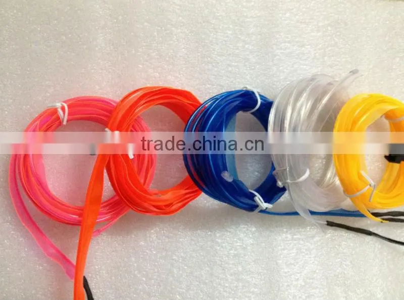 ligtweight el wire for garments or any clothes with 3v AA battery