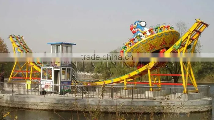 Used Roller Coaster Rides For Sale In China Children Caterpillar Train With Track