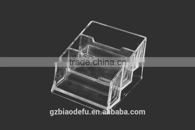 Clear Acrylic Desktop business card holder manufacture