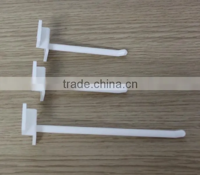 Single Hook Slatwall Plastic Hook for Cardboard with Slot Board