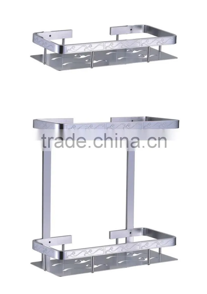 Wall mounted aluminium shower caddy