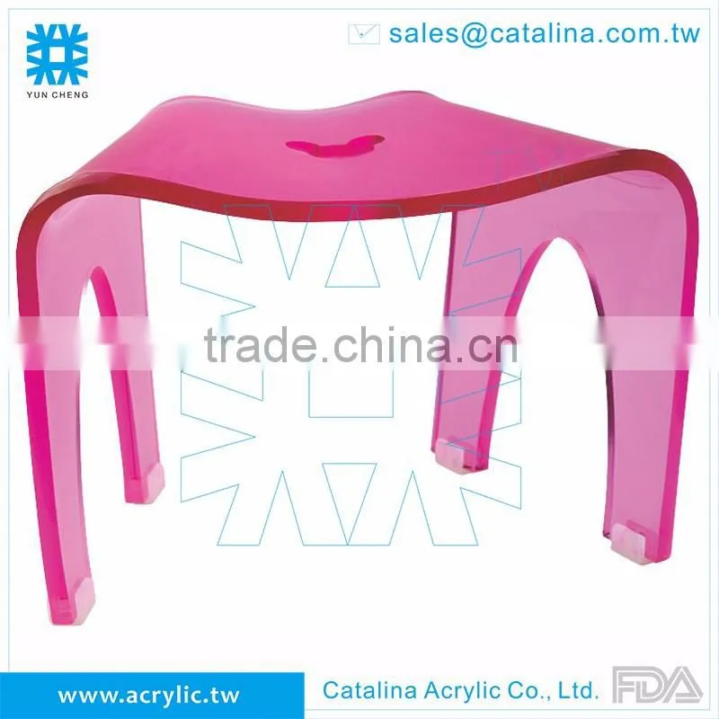 Sakura pattern Bathroom House plastic Acrylic chair