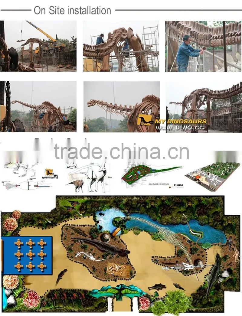 My-dino outdoor playground large park animal sculpture