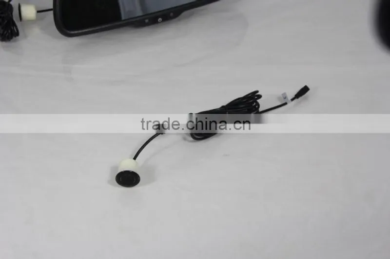 car rearview mirror radar detecter system+4.3inch digital mirror + reverse camera display for any car
