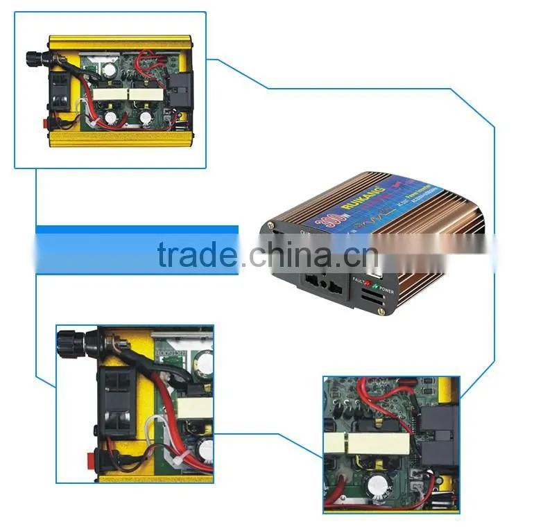 Best quality CE for computer 12v 220v inverter with battery charger