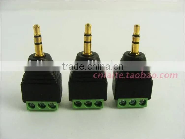 Environmental friendly Material solderless 3.5mm audio plug