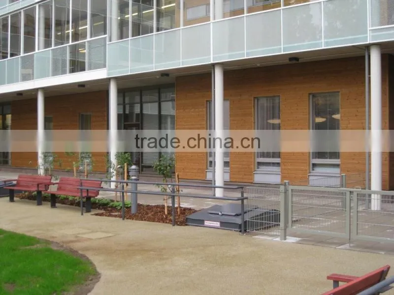 Outside solid thermowood wall panels