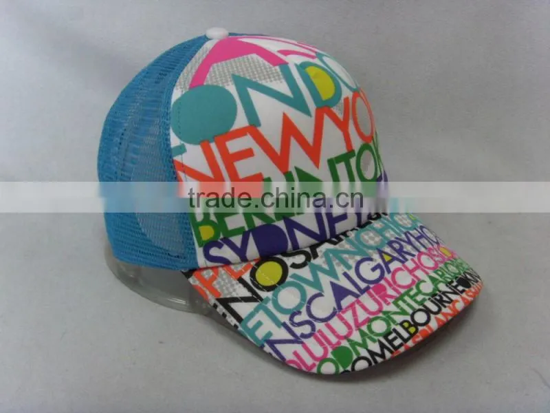 High Quality promotional 5 Panel trucker cap with printed LOGO