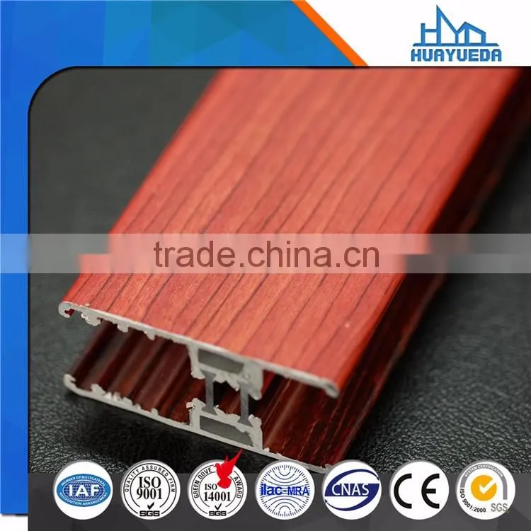High Quality Thermal Break Wooden Grain Aluminum Frame