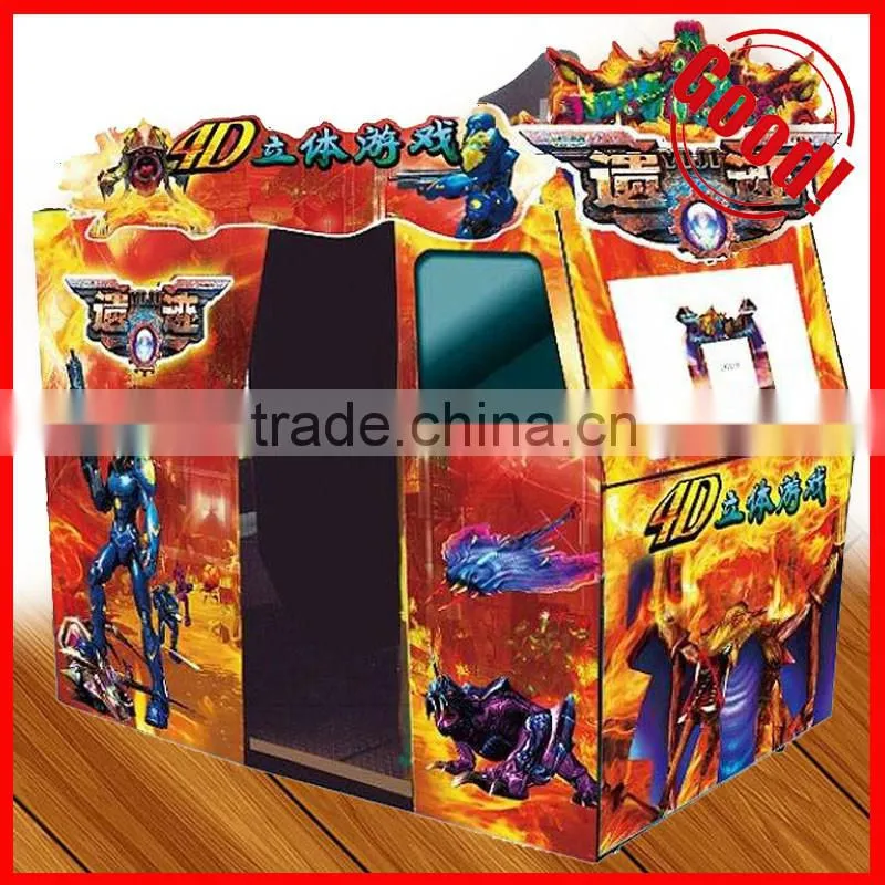 Lifelike experience!4D ruins kids electronics shooting game machine 4D ruins game machine arcade simulator game machine