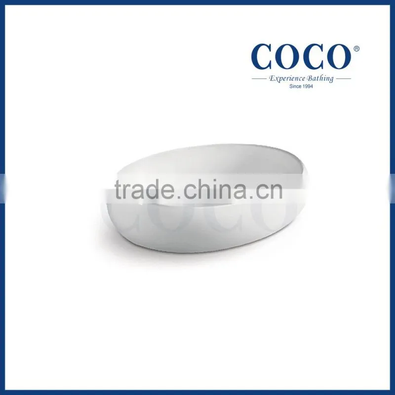 bathroom 600mm oval shape wash hand sink italian wash basin