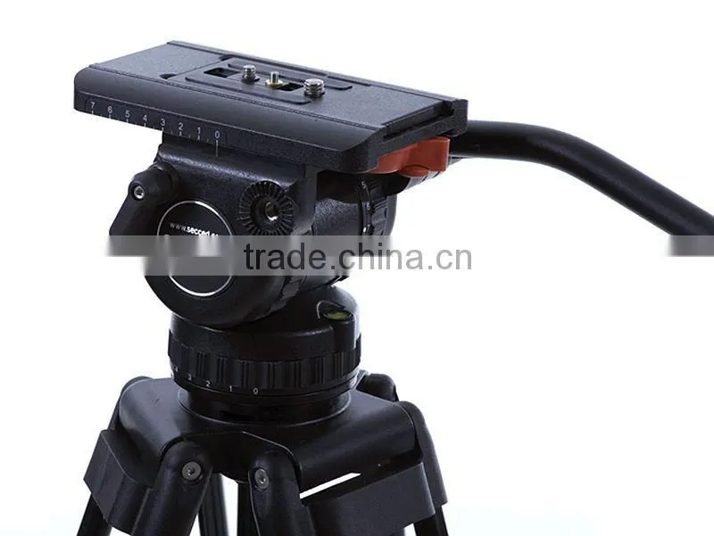 Factory supply professional video camera tripod Secced Reach Plus 2 tripod with pan bar and ground spreader loading 11.4kg