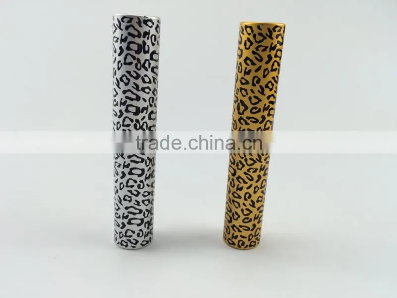 custom made mini size leopard color Synthetic Hair face use retractable powder brush
