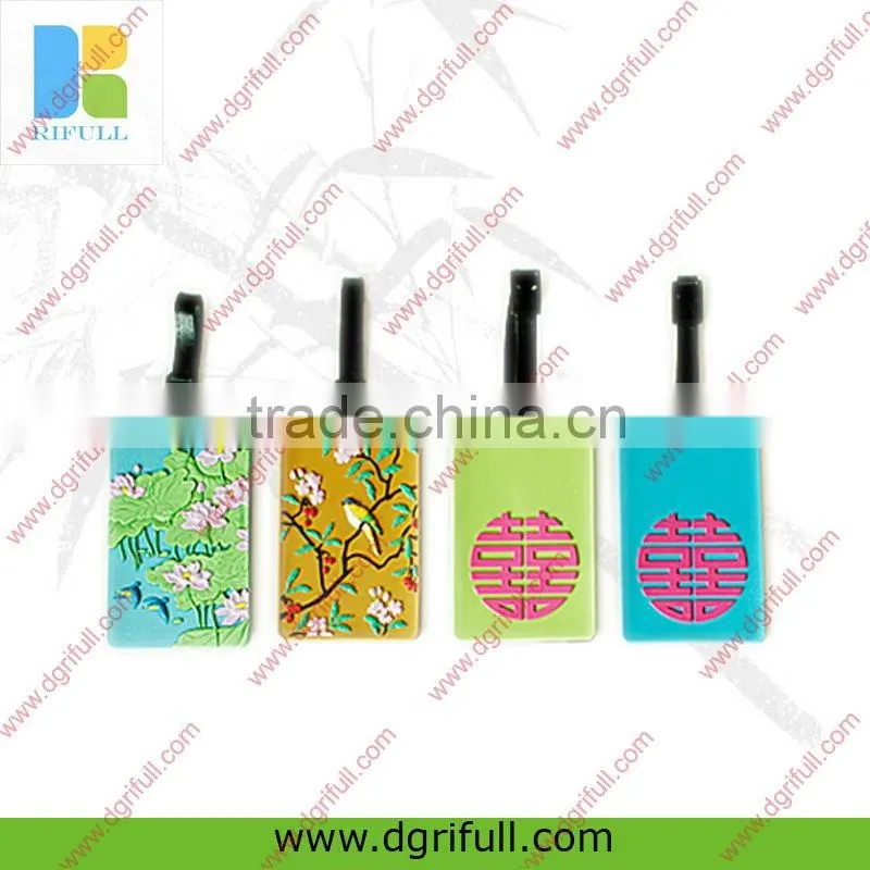 silicone hang tag for luggage tags