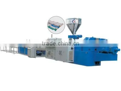 PVC corrugated plate exstrusion line