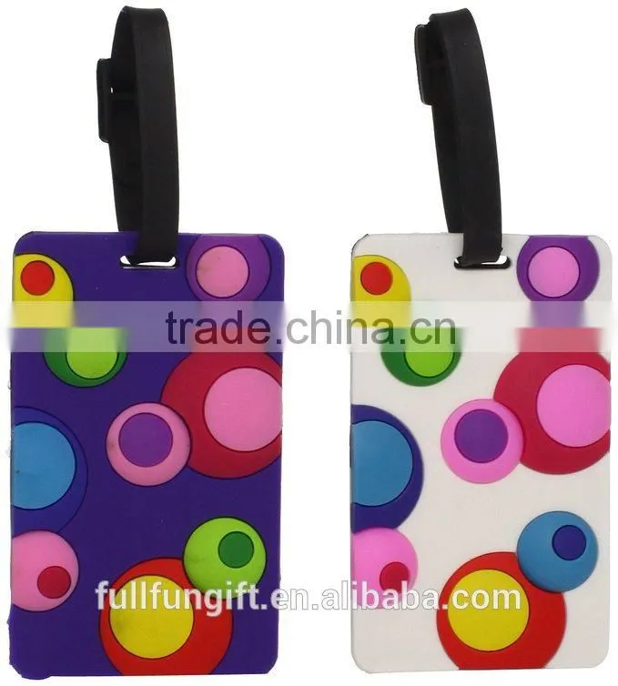 Cheapest Price Top Quality Logo Printed Soft custom luggage tag with lovely design