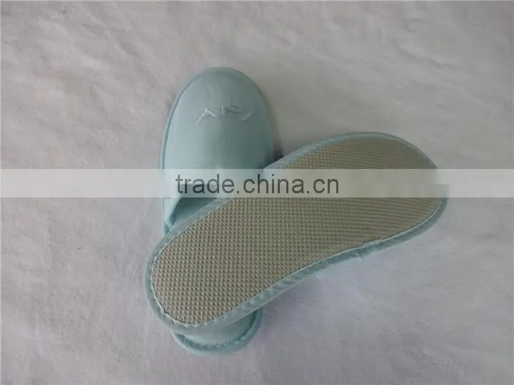 Polpular custom close toe personalized monogram hotel slippers