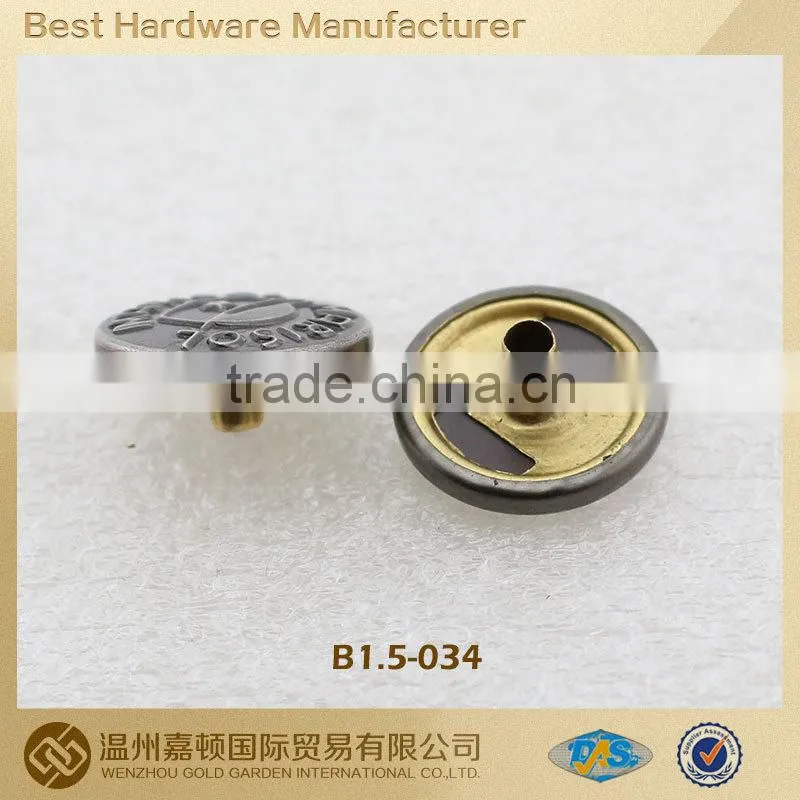 metal buttons for jackets,Snap Button Cap, various designs customized