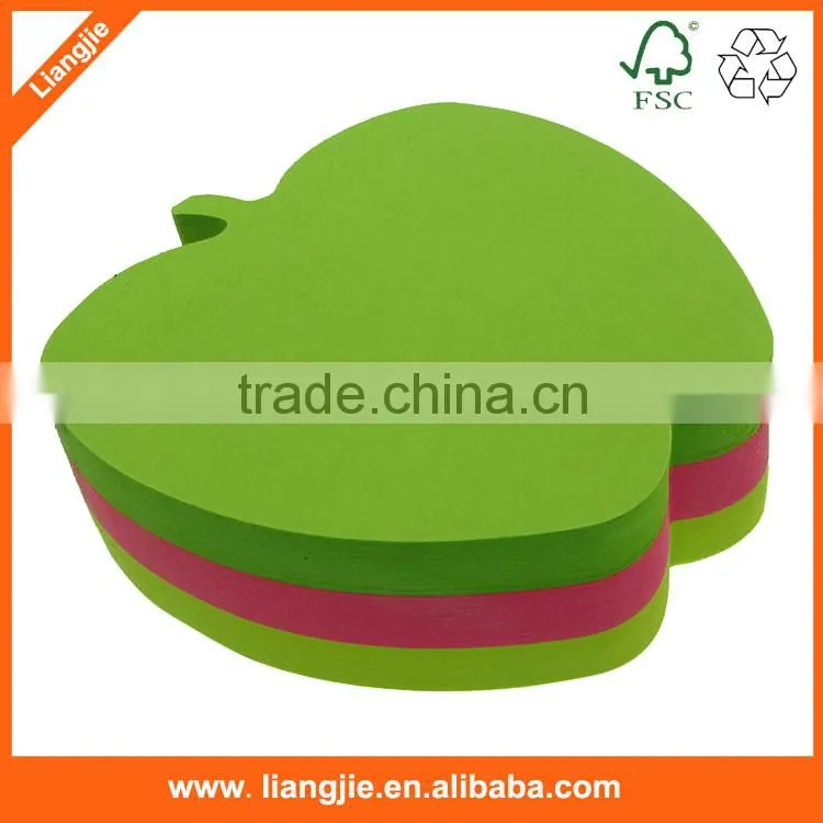 manufacturer custom neon paper sticky note pad,self-adhesive note pad