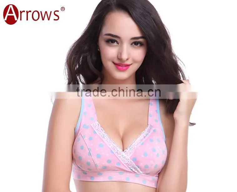 100% Cotton Apricot Breast Feeding Maternity Sleep Bra For Nursing Mothers Breastfeeding Wire Free Nursing Bra Yoga Sport Bra