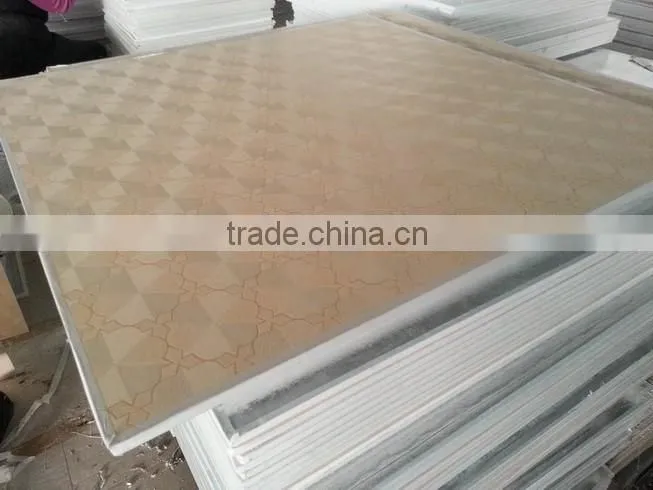 2016 New Pattern PVC Laminated Gypsum ceiling tiles
