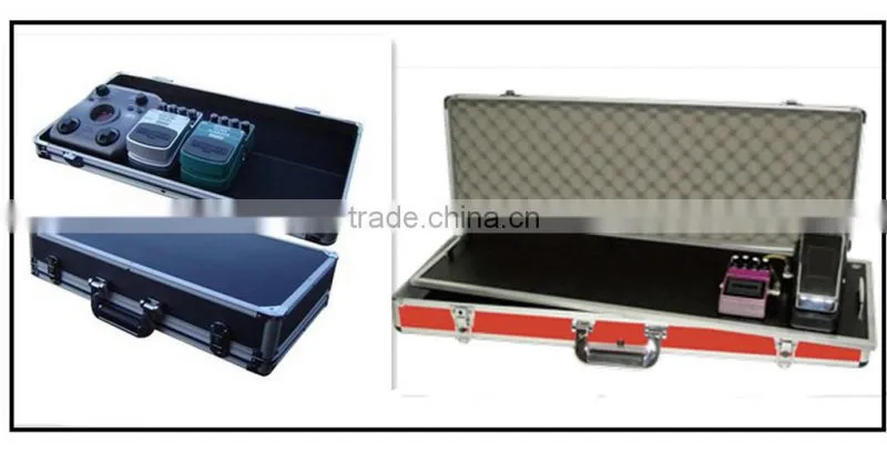 Support custom-made 17" LIGHTWEIGHT GUITAR EFFECTS PEDAL BOARD pedal board case made in china