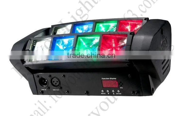 8x3Watt Pro Stage Disco DJ Wedding Party ADJ ON-X 8-Eye Sharpy 8x3W RGBW LED Mini Spider Beam Light