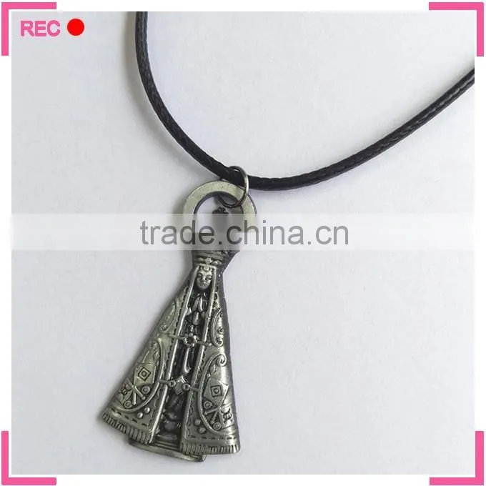 Jesus and cross pendant necklace for Catholicism