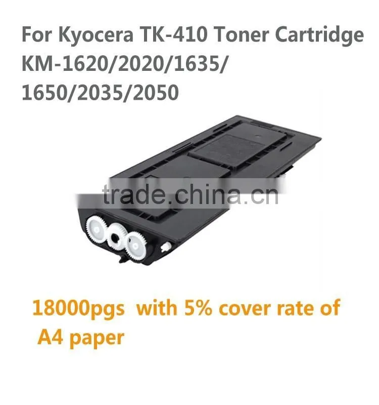 High Page yield Toner Cartridge TK-410 , Compatible Kyocera KM1620 1635 1650 2020 2035 2050 TK-410 Toner Cartridge