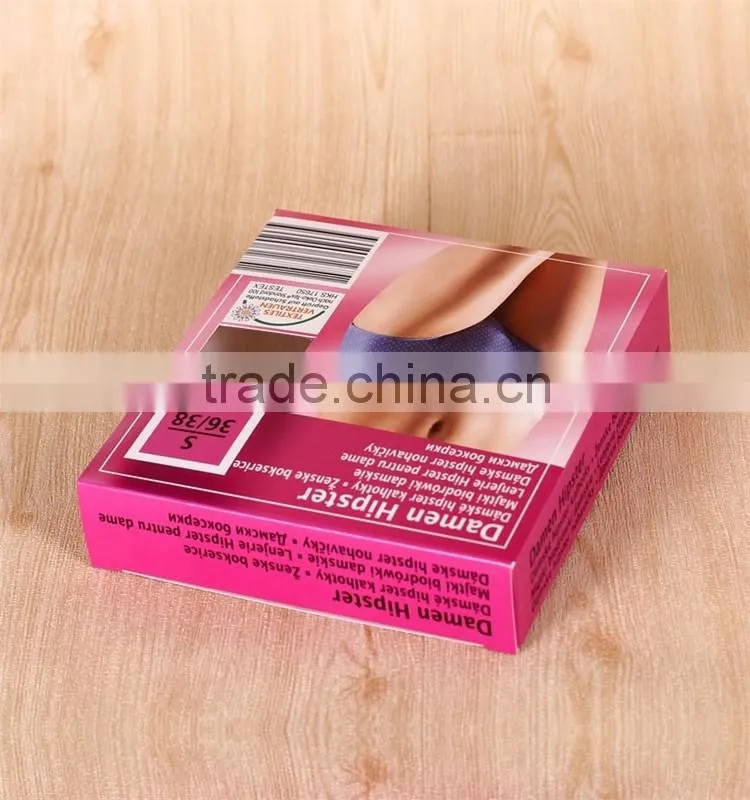 Beautiful design cardboard lingerie packaging box